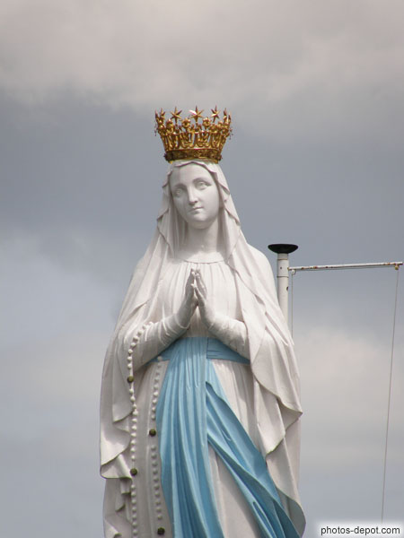 photo de Vierge couronnée de Lourdes