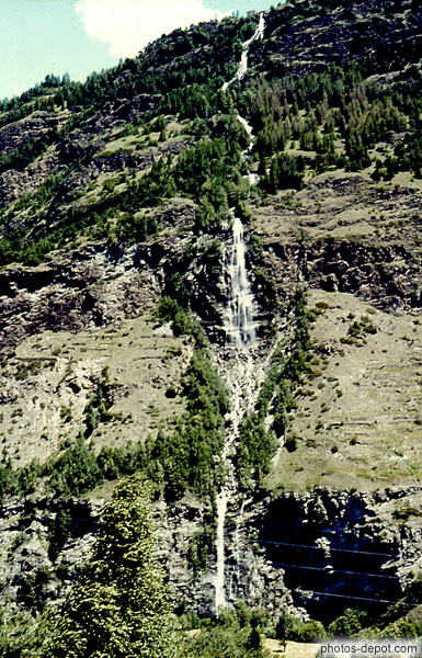 photo de chute d'eau ruisseau de montagne