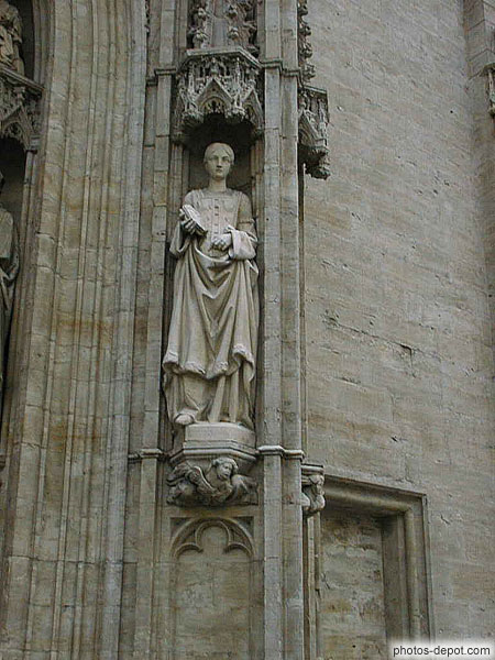 photo de facade Cathédrale St Michel et St Gudule