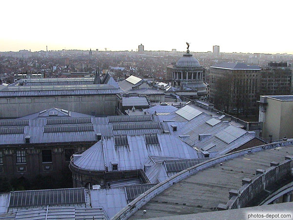 photo de vue toits de Bruxelles