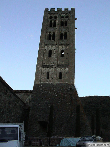 photo de tour clocher de l'abbaye