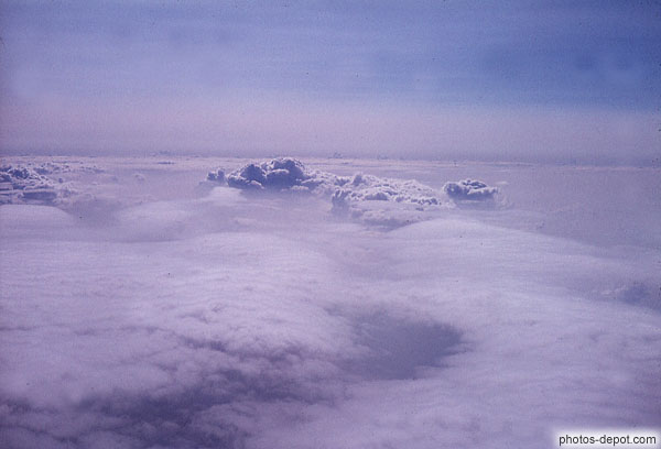 photo de nuages vus d'avion
