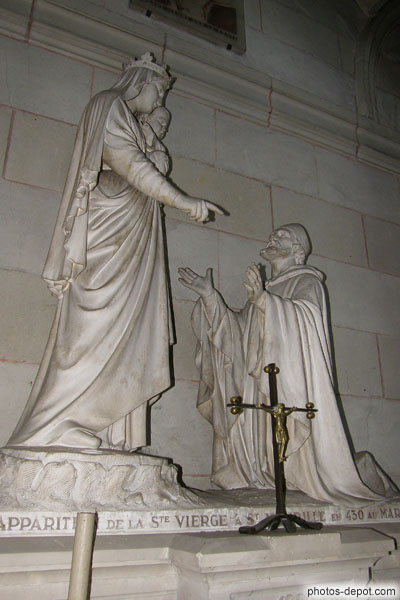 photo d'Apparition de la Vierge à St Maurille, eveque d'Angers et disciple de St Martin au IVe