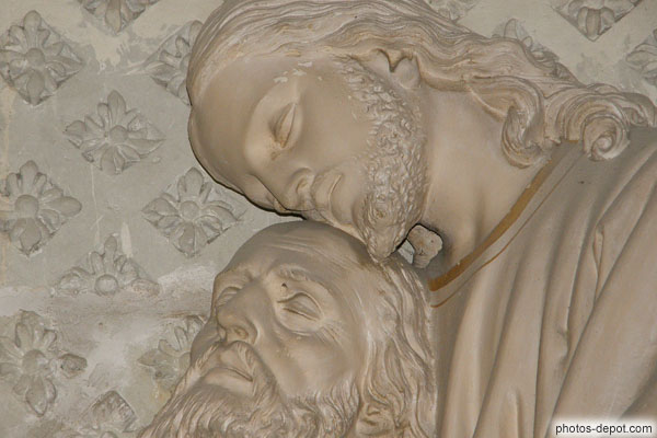photo de Jésus et son père mourant