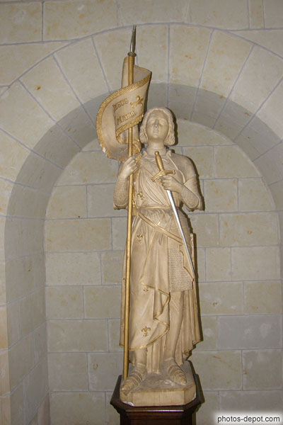 photo de Jesus Maria sur bannière  de Jeanne d'Arc