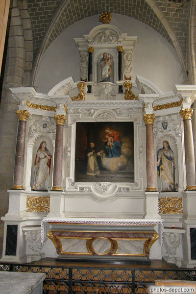 photo d'Autel St Dominique, Ste Philomène et Ste Cécile