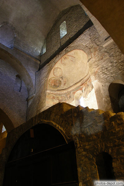 photo de fresques du XIIe siècle