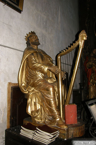 photo de Le roi David et sa harpe
