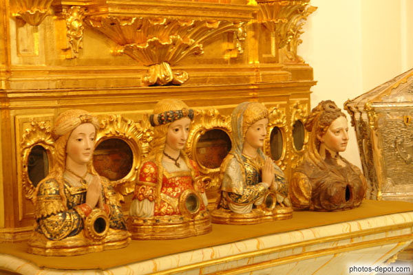 photo de reliquaires de saintes, Chapelle des reliques