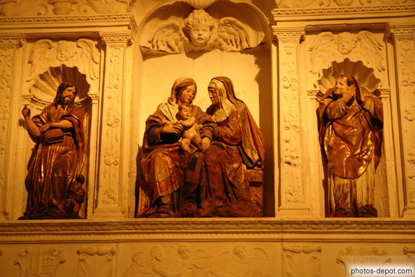 photo de Vierge à l'enfant et sa mère, chapelle sainte Anne