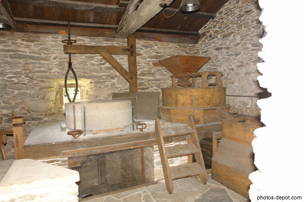 photo d'intérieur de moulin à eau
