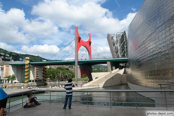 photo de Pont et étang devant le musée