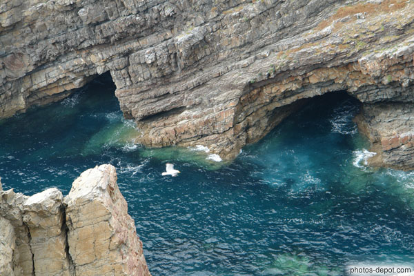 photo de grottes marines de Cabo Vidio