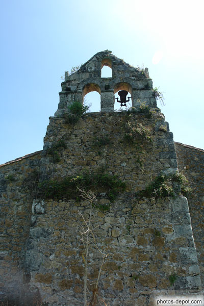 photo de mur clocher à la cloche renversée, Chapelle de l'Ermitage San Sebastian