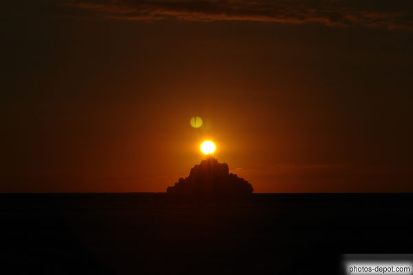 photo de Coucher de soleil au Mont St Michel