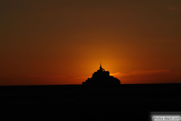 photo de Coucher de soleil au Mont St Michel