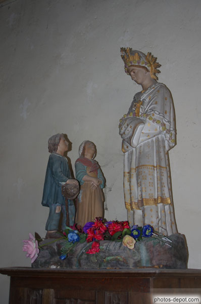 photo de Notre Dame de la Salette et les deux petits enfants
