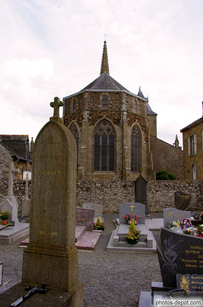 photo de cimetière et église