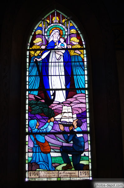 photo de Vitrail Notre Dame de l'Espérance 1914-18
