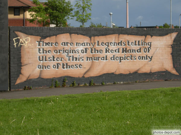 photo de Legend of the origins of the red hand of Ulster