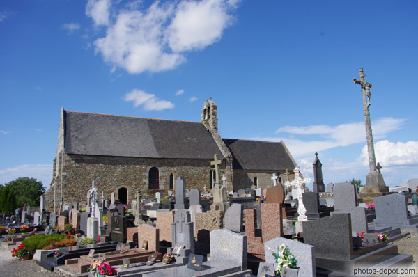 photo de église et cimetière