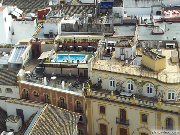photo de piscine sur les toits