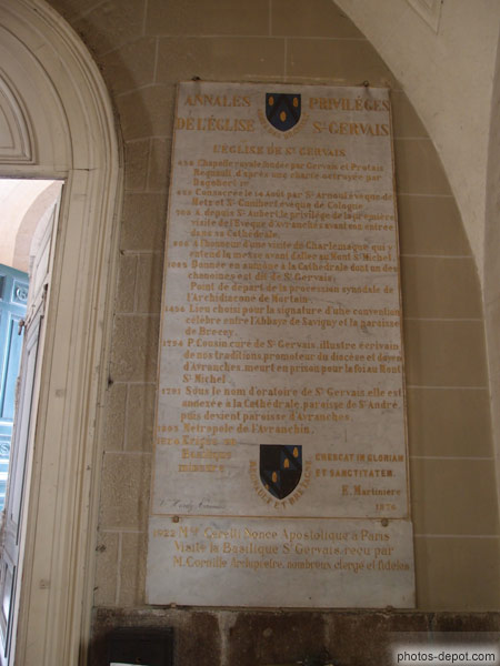 photo de Privilèges église St Gervais