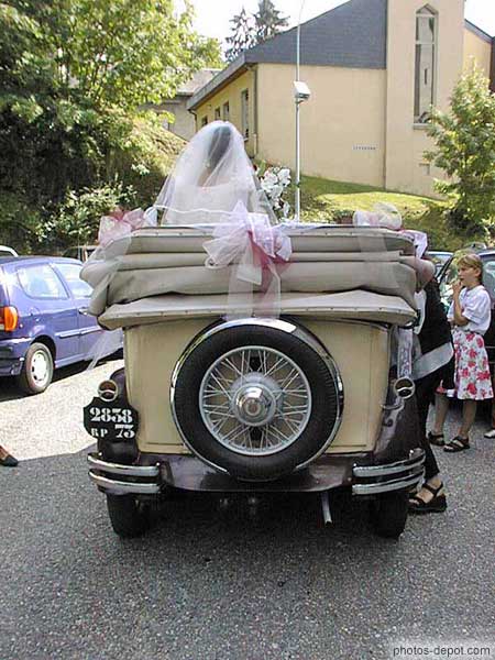 photo de voiture de la mariÃ©e