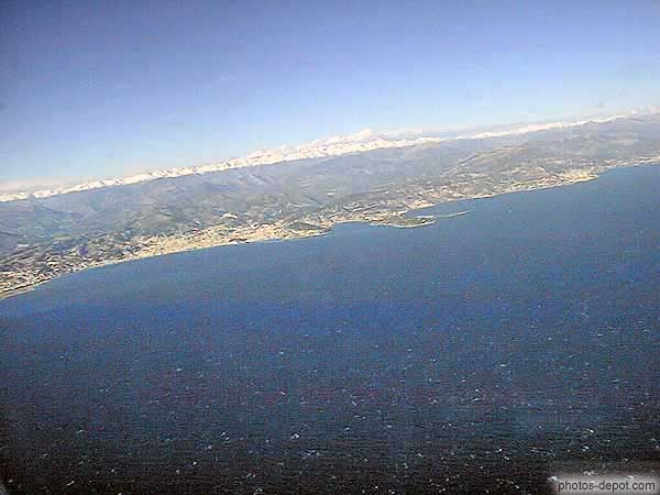 photo de vue de la côte d'azur