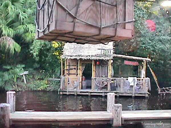 Baraque sur l'eau USA, Floride, Disney Park, Photo 1998