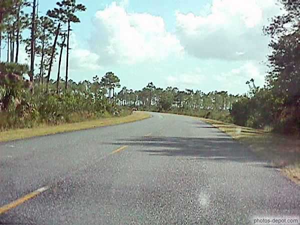 photo de route dans les Everglades
