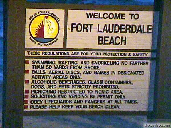 photo de Welcome to Fort Lauderdale beach