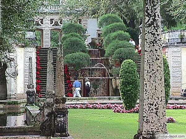photo d'Escalier ruisselant des jardins baroque et renaissance