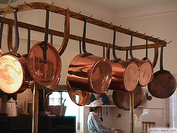 photo de casseroles en cuivre