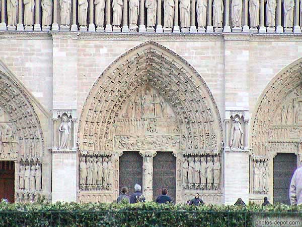 photo de fronton Notre Dame de Paris