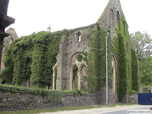 Réfectoire des moines Belgique, Abbaye de Villers, Photo XIIe
