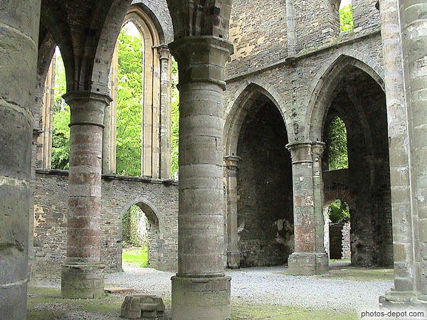 Transept nord Belgique, Abbaye de Villers, Photo 2004