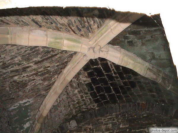 Voute de l'armarium Belgique, Abbaye de Villers, Photo 2004