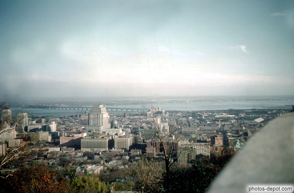 photo de vue de Montréal depuis le mont Royal