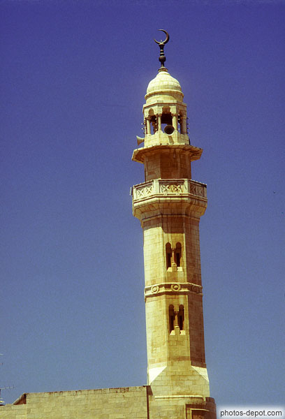 photo de minaret au croissant