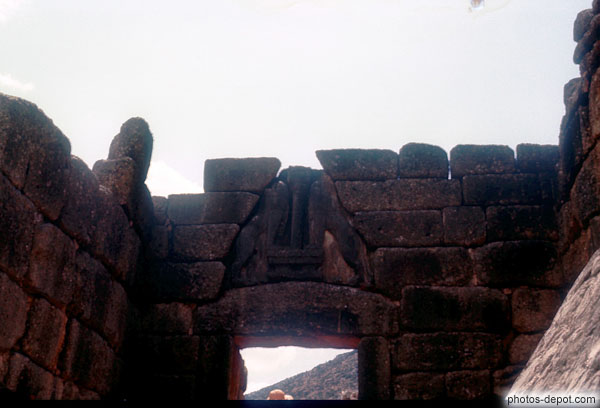 photo de porte des lionnes, Acropole de Mycènes