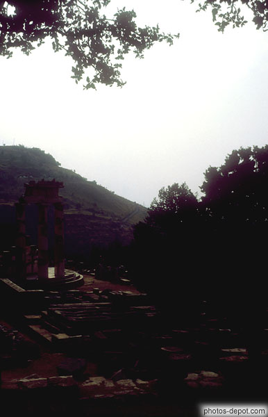 photo de colonnes grecques