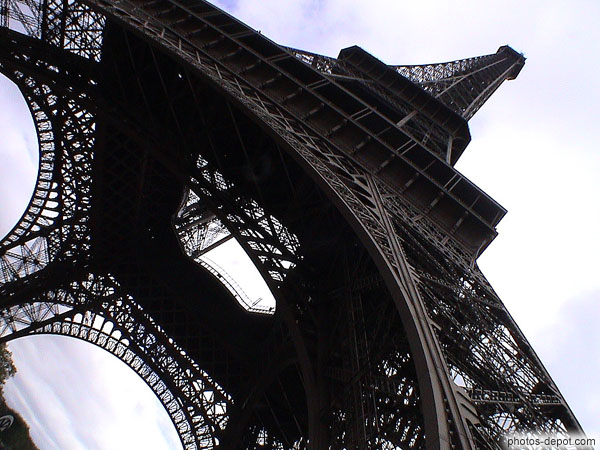 photo de La tour Eiffel vue d'en bas