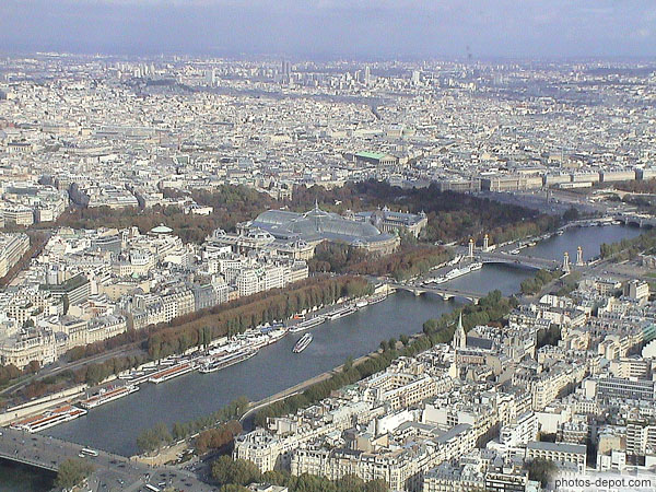 Les Tuileries vue de la tour Eiffel