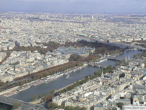 photo de Les Tuileries vue de la tour Eiffel