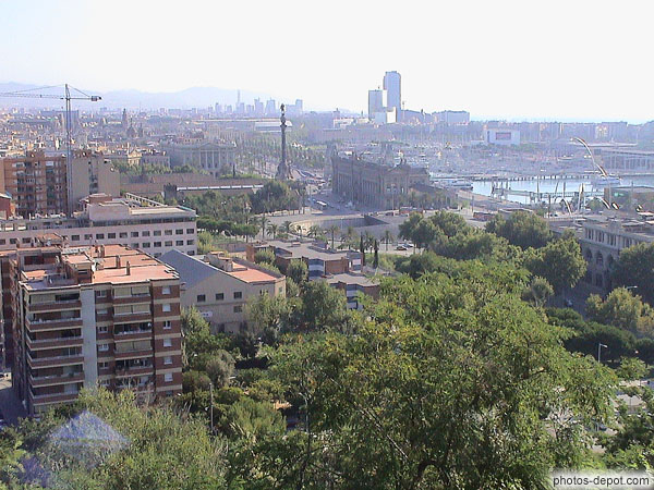 photo de vue de la ville basse
