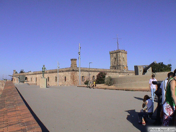 photo de à l'intérieur du fort de Montjuic