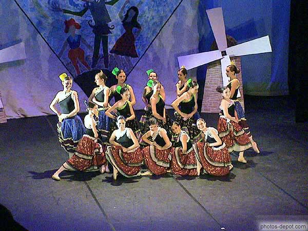 photo de danseuses spectacle flamenco