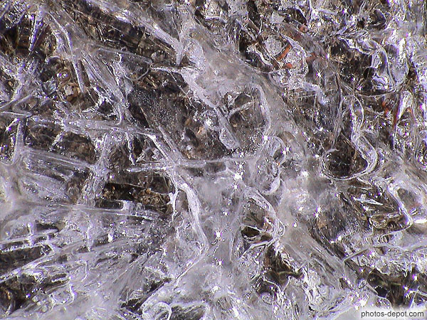 photo de reflets dans la glace