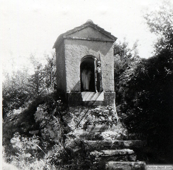 photo d'oratoire à la vierge sur le rocher, Côtes de Sassenage